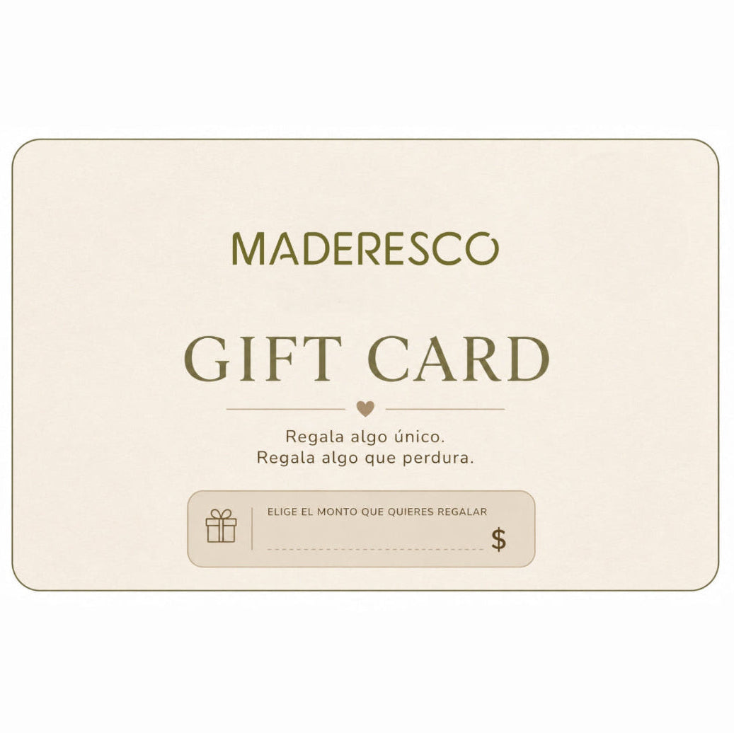 Maderesco gift card